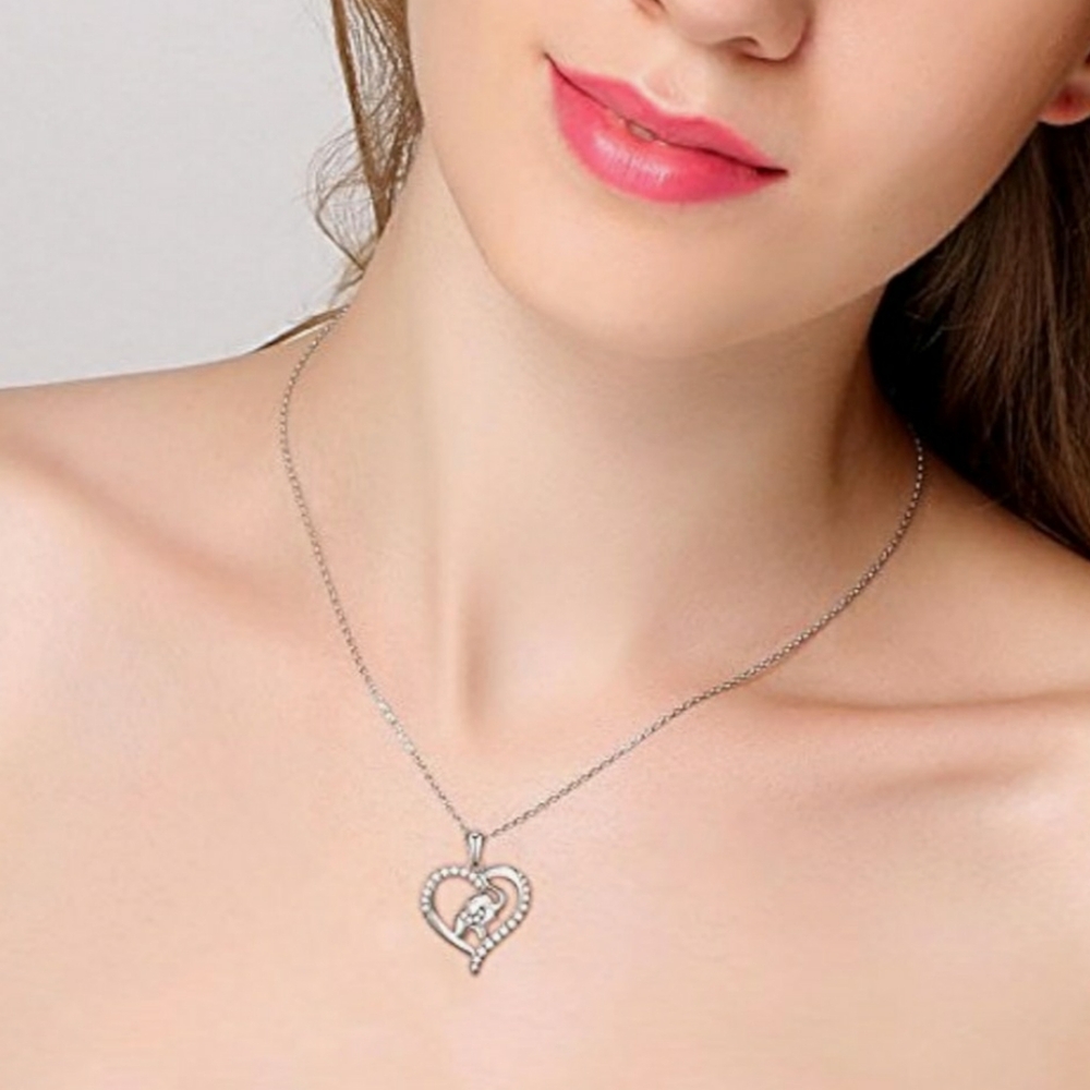 🌹Elephant Heart Necklace925